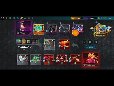 Splinterlands - On &quot;Fire&quot; (Daily Quest Gameplay)
